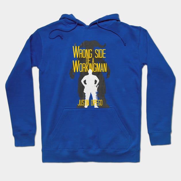 Wrong Side of a Workingman Book Cover Hoodie by DiPEGO NOW ENTERTAiNMENT